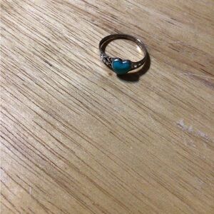 Source Unknown Turquoise Heart Ring